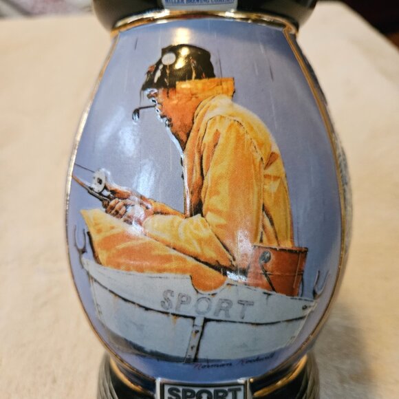 Miller Brewing Co - "Sport" Norman Rockwell Collector Stein - Limited Edition - Picture 8 of 10